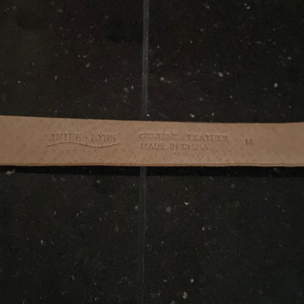 NWOT AIMEE LYNN coated leather leopard belt - Picture 7 of 9